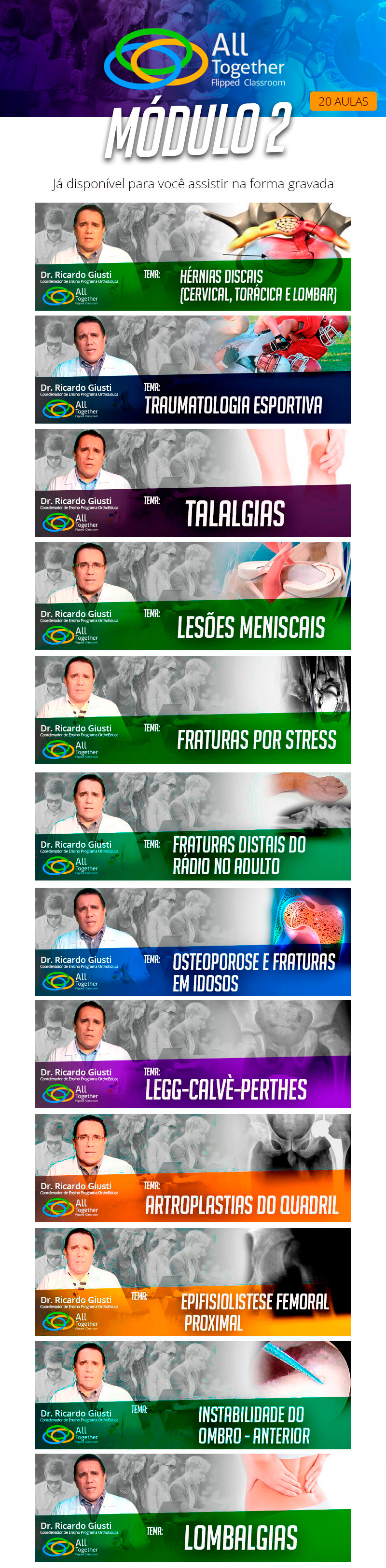 Artroplastia do Joelho - Caso clínico de hoje no All Together às 12h30! Artroplastia do Joelho - Caso clínico de hoje no All Together às 12h30!