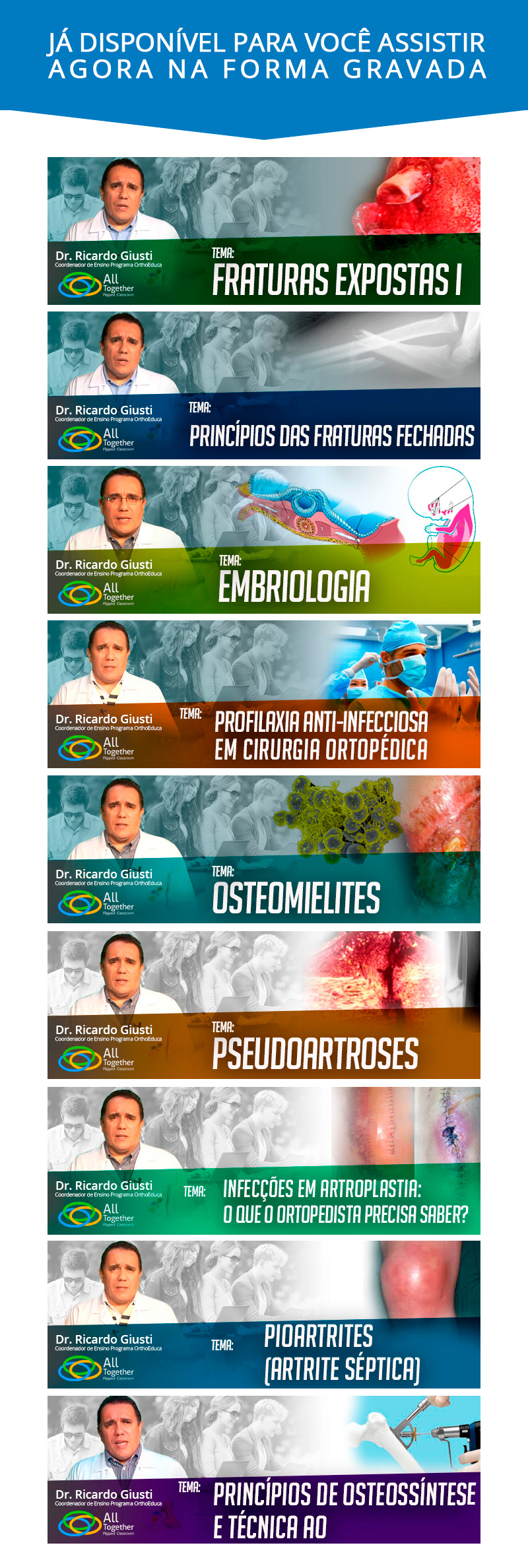 Amanhã no All Together - Histologia e consolidação de fraturas - 12h AO VIVO! Amanhã no All Together - Histologia e consolidação de fraturas - 12h AO VIVO!