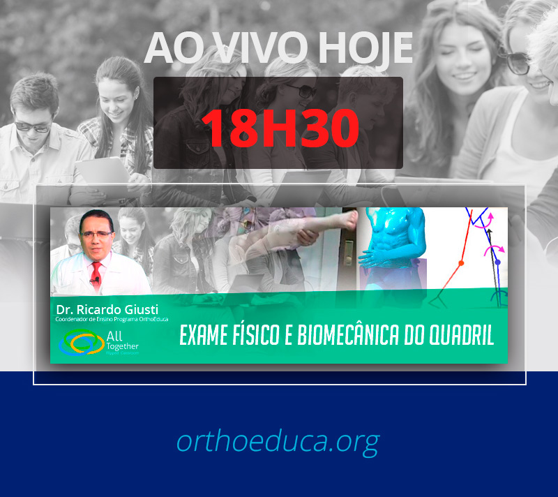 Exame Fsico e Biomecnica do Quadril - AO VIVO 18H30 - Participe!