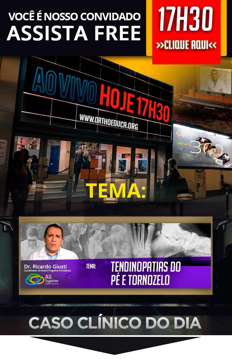 Tendinopatias do P e Tornozelo - Daqui a pouco as 17h30min ao vivo no All Together - Assista FREE!