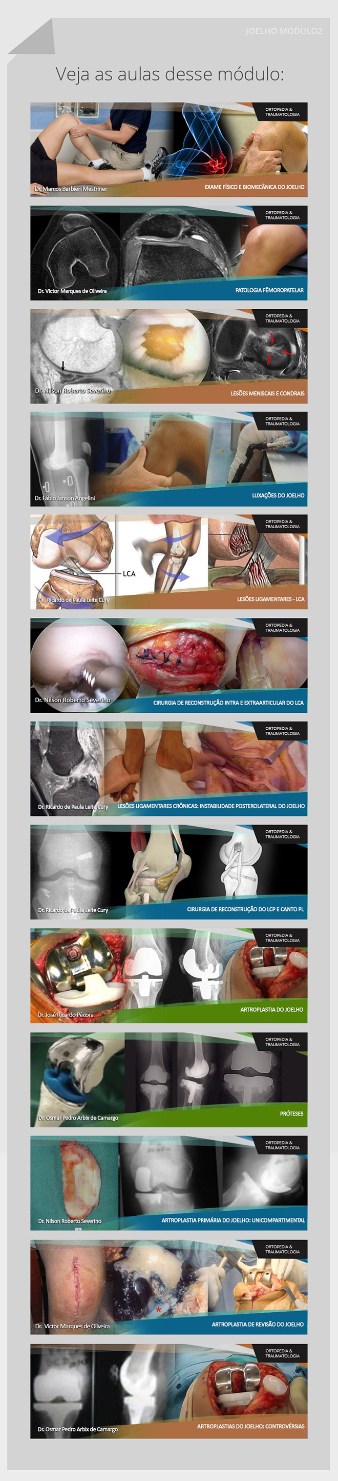 Joelho: Cursos online OrthoEduca