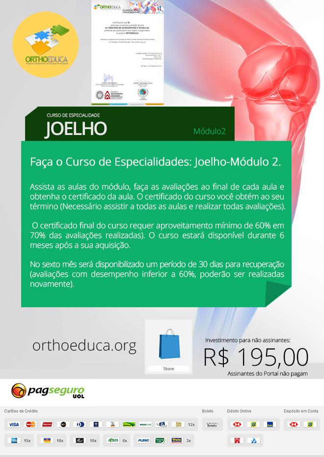 Joelho: Cursos online OrthoEduca