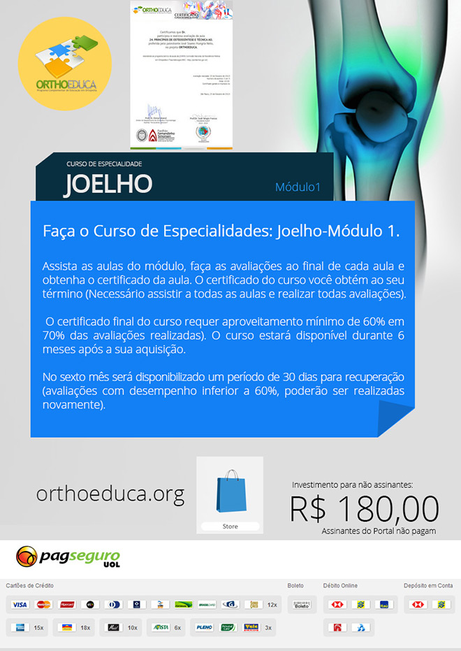 Joelho: Cursos online OrthoEduca