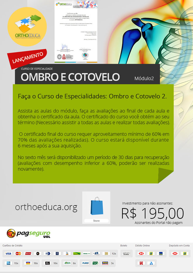 Ombro e Cotovelo: Cursos Online OrthoEduca