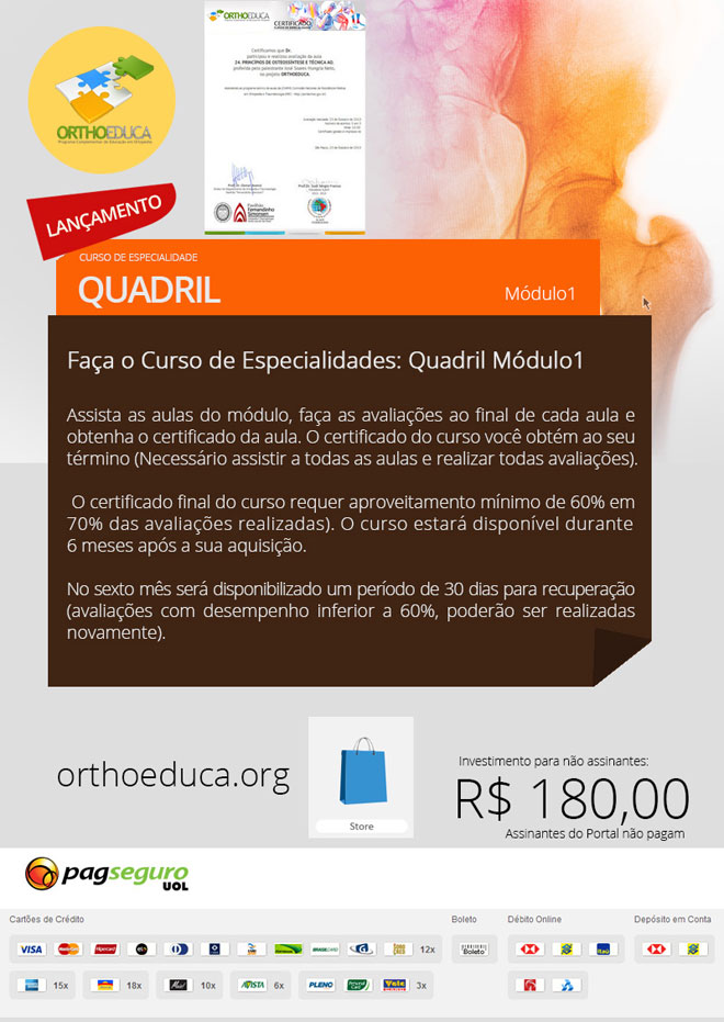 Quadril: Cursos Online OrthoEduca