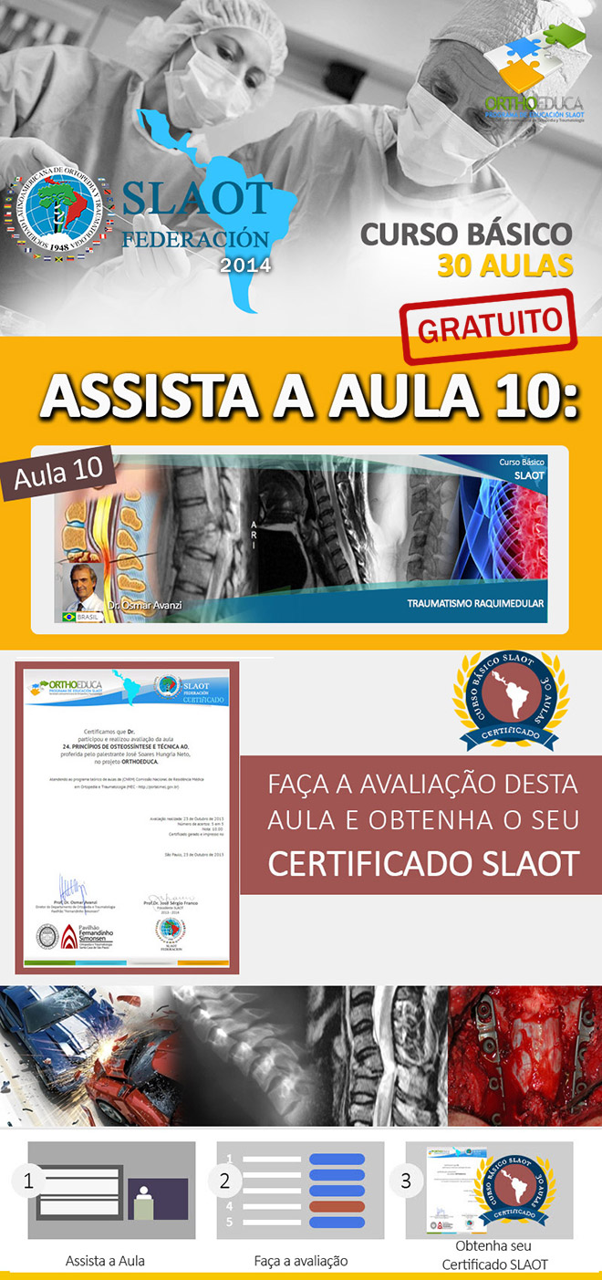 Assista a aula 10: Traumatismo Raquimedular