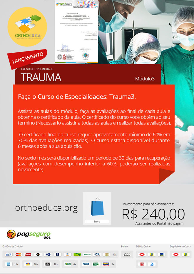 Trauma Ortopdico: Cursos Online OrthoEduca