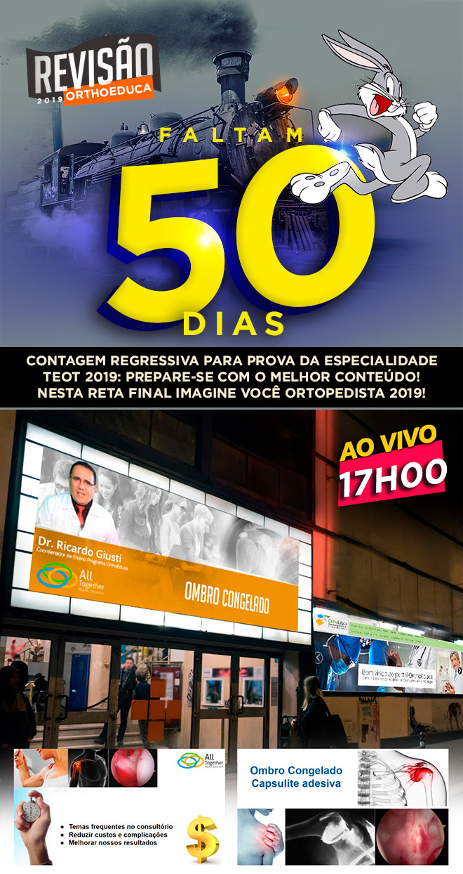 Ombro Congelado: Reviso OrthoEduca...faltam 50 dias! Assista grtis hoje as 17h