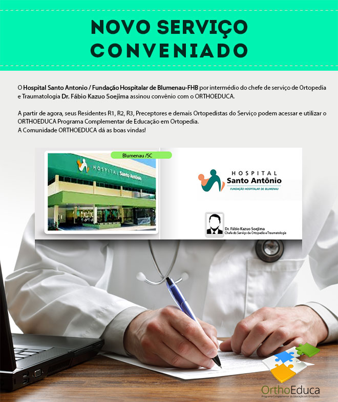 Hospital Santo Antnio - Blumenau/SC - Assina Convnio com o Orthoeduca