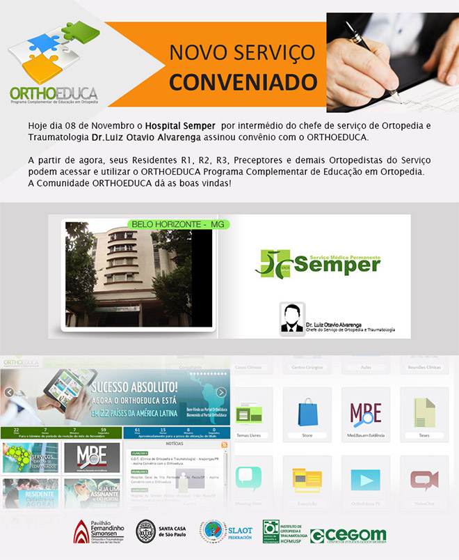 Hospital Semper - Belo Horizonte/MG - Assina Convnio com o Orthoeduca