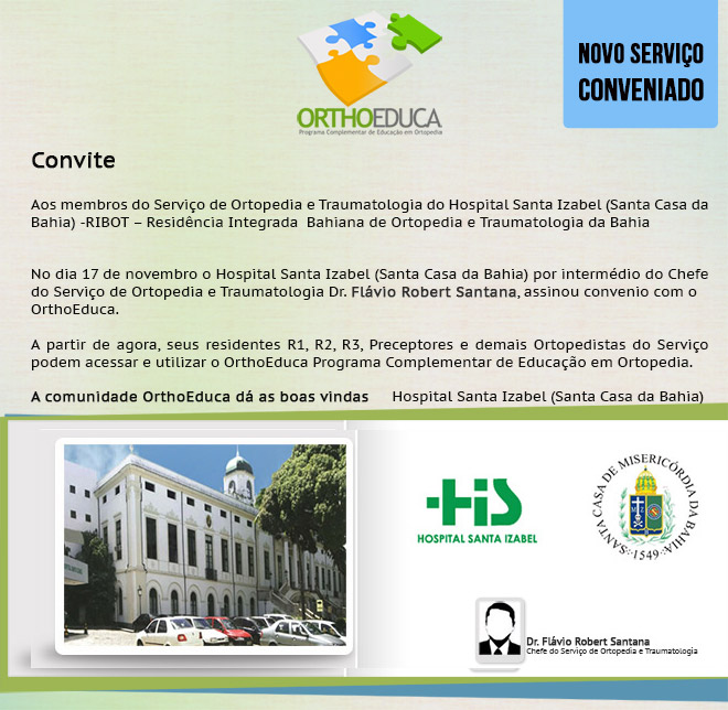 Hospital Santa Izabel Assina Convnio com o Orthoeduca