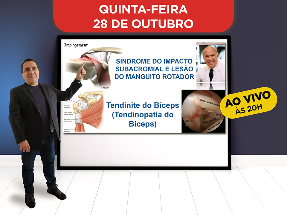 Sndrome do Impacto Subacromial, Leso Manguito Rotador e Tendinite do Bceps - Hoje ao vivo s 20h, Participe!