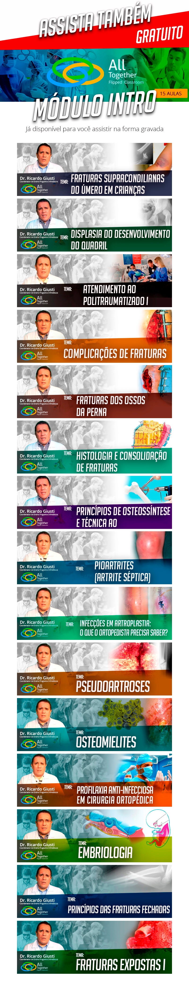 Fraturas do Planalto Tibial - Caso clínico de hoje no All Together às 12h50 - Participe!