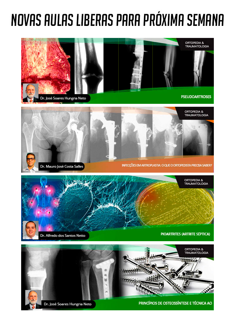 Profilaxia anti-infecciosa em cirurgia ortopédica - Aula do All together já está disponível para visualização ondemand