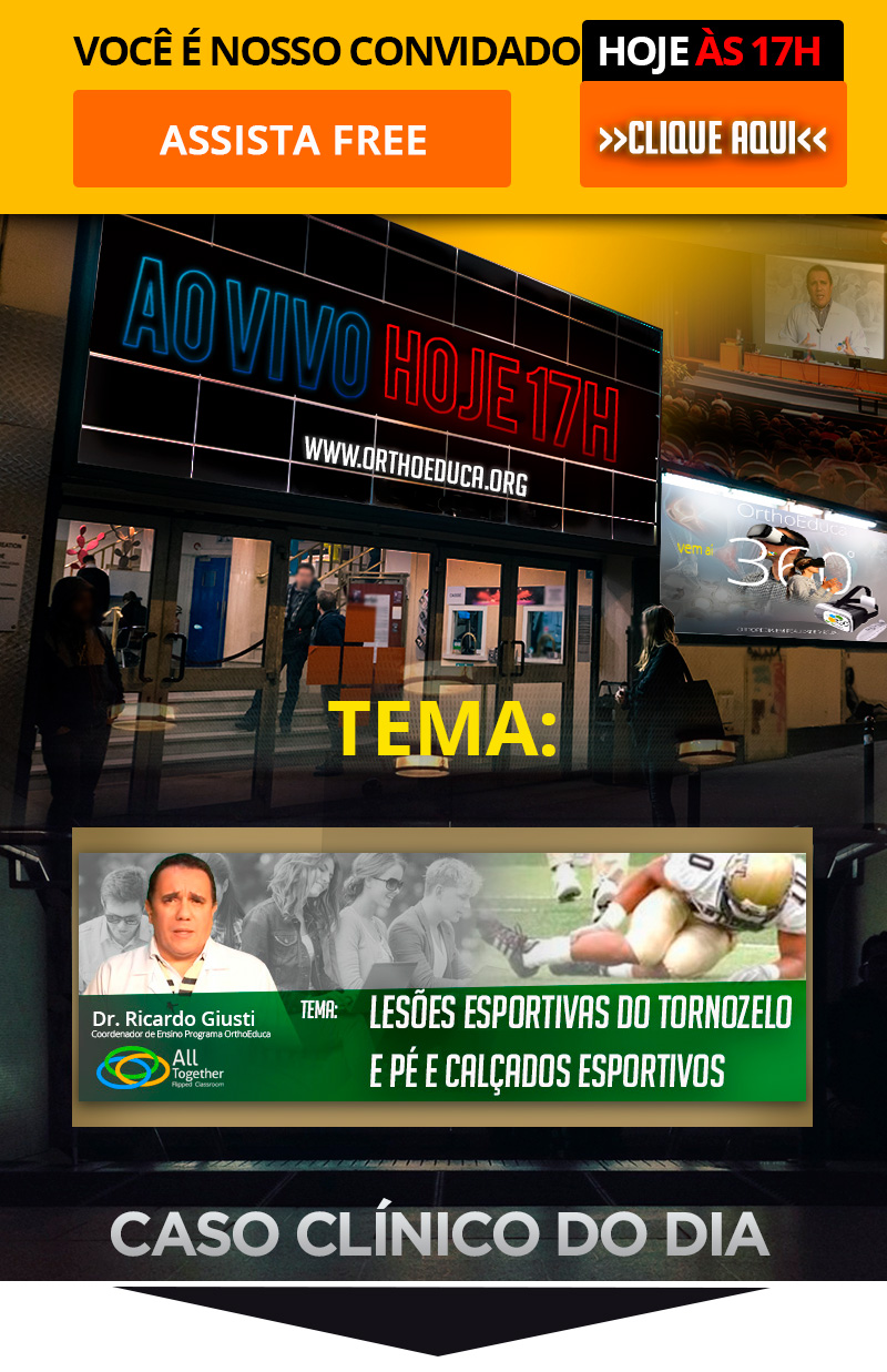 Lesões Esportivas do Tornozelo e Pé e Calçados Esportivos - Você é nosso convidado hoje às 17h - Assista FREE Lesões Esportivas do Tornozelo e Pé e Calçados Esportivos - Você é nosso convidado hoje às 17h - Assista FREE