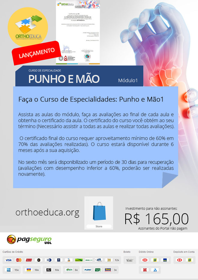 Punho e Mo: Cursos Online OrthoEduca