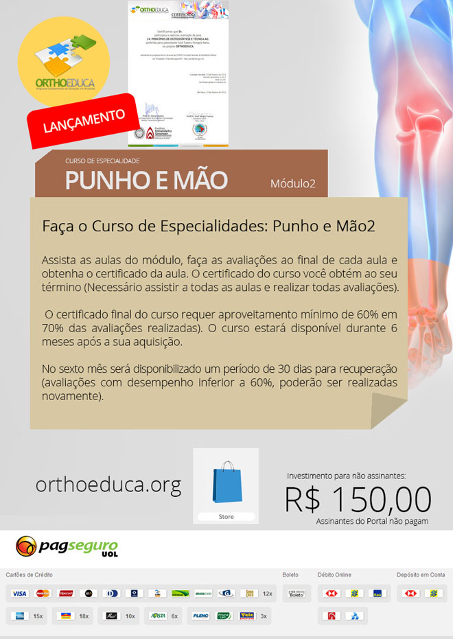 Punho e Mo: Cursos Online OrthoEduca