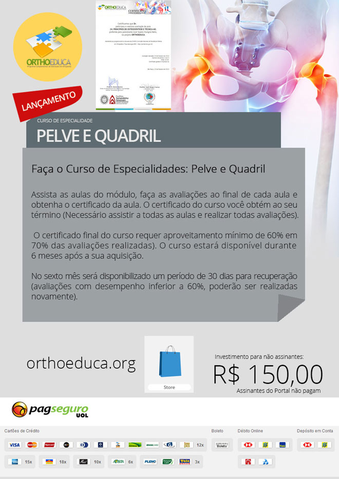 Pelve e Quadril: Cursos Online OrthoEduca