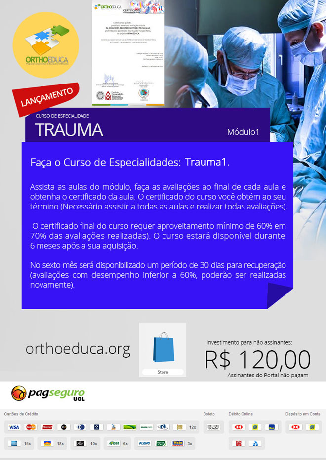 Trauma Ortopdico: Cursos Online OrthoEduca