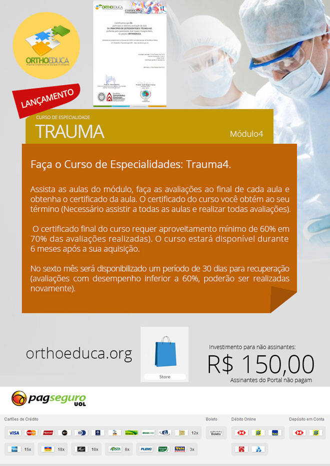 Trauma Ortopédico: Cursos Online OrthoEduca