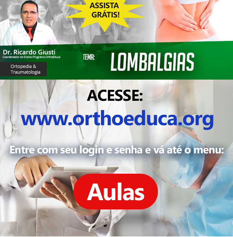Lombalgias: OrthoEduca convida: Vamos estudar juntos?